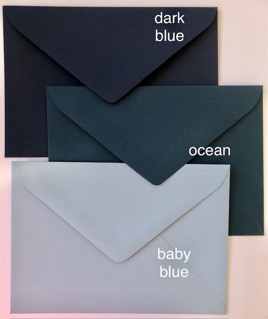 Colored Premium Choose Colour /Size Envelopes 118gsm