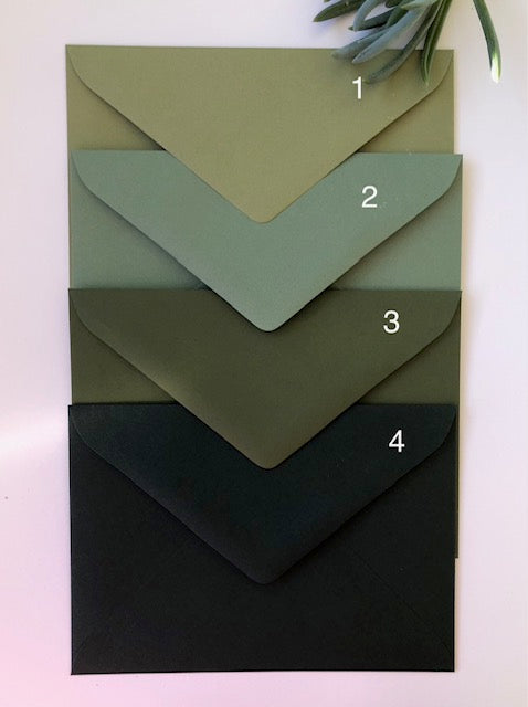 Colored Premium Choose Colour /Size Envelopes 118gsm