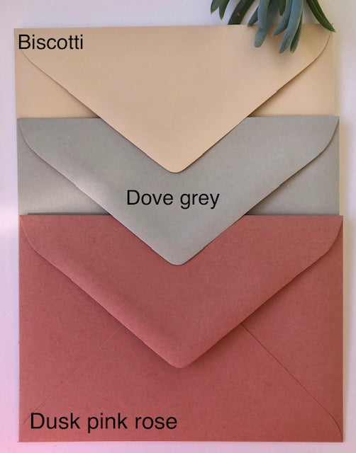 Colored Premium Choose Colour /Size Envelopes 118gsm