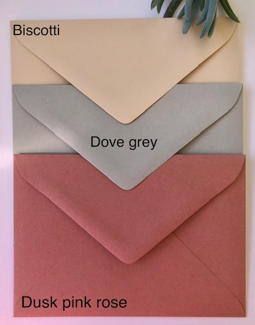 Colored Premium Choose Colour /Size Envelopes 118gsm