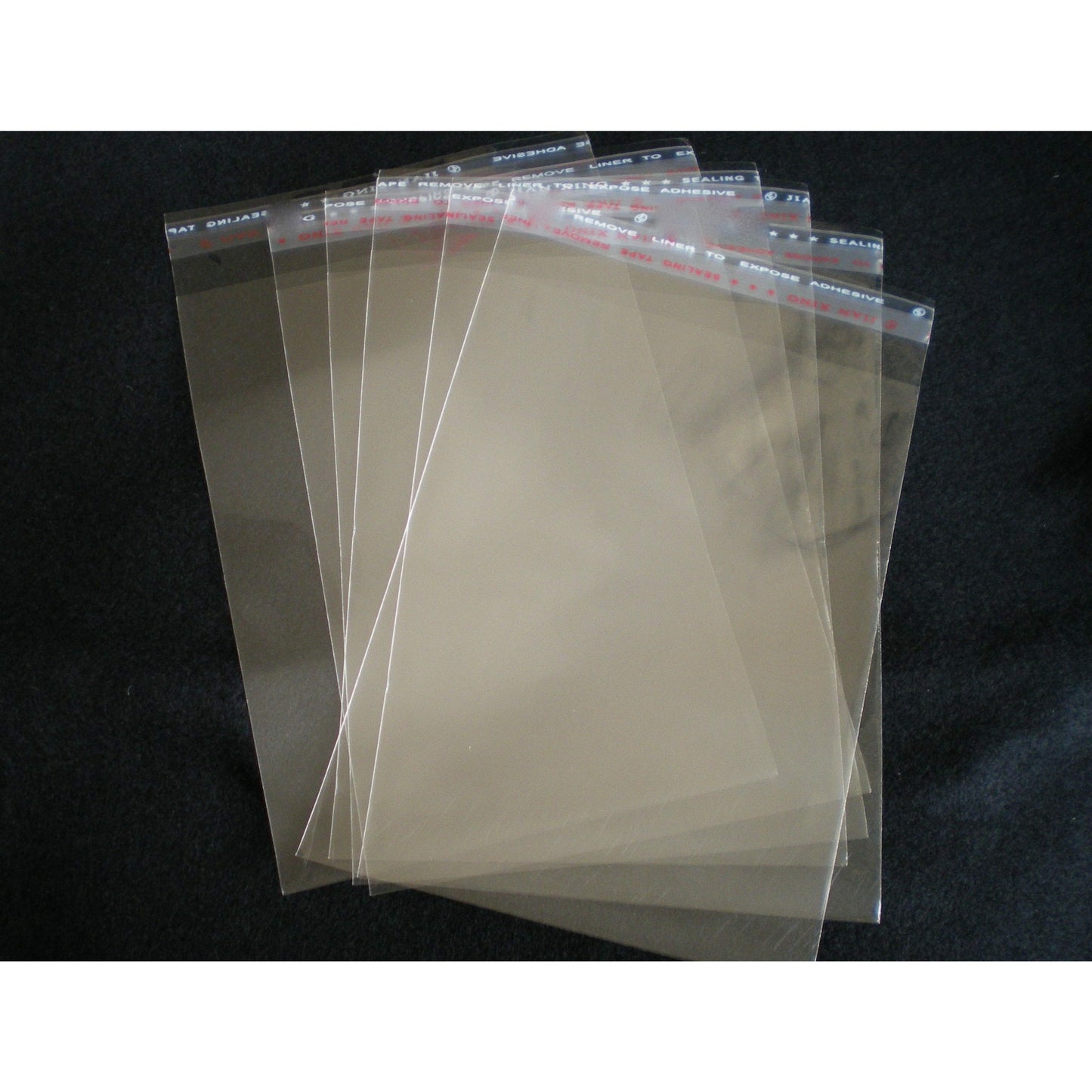 350 X 480mm Cellophane Clear Resealable Bags Fits A3 Pack of 100 Bags