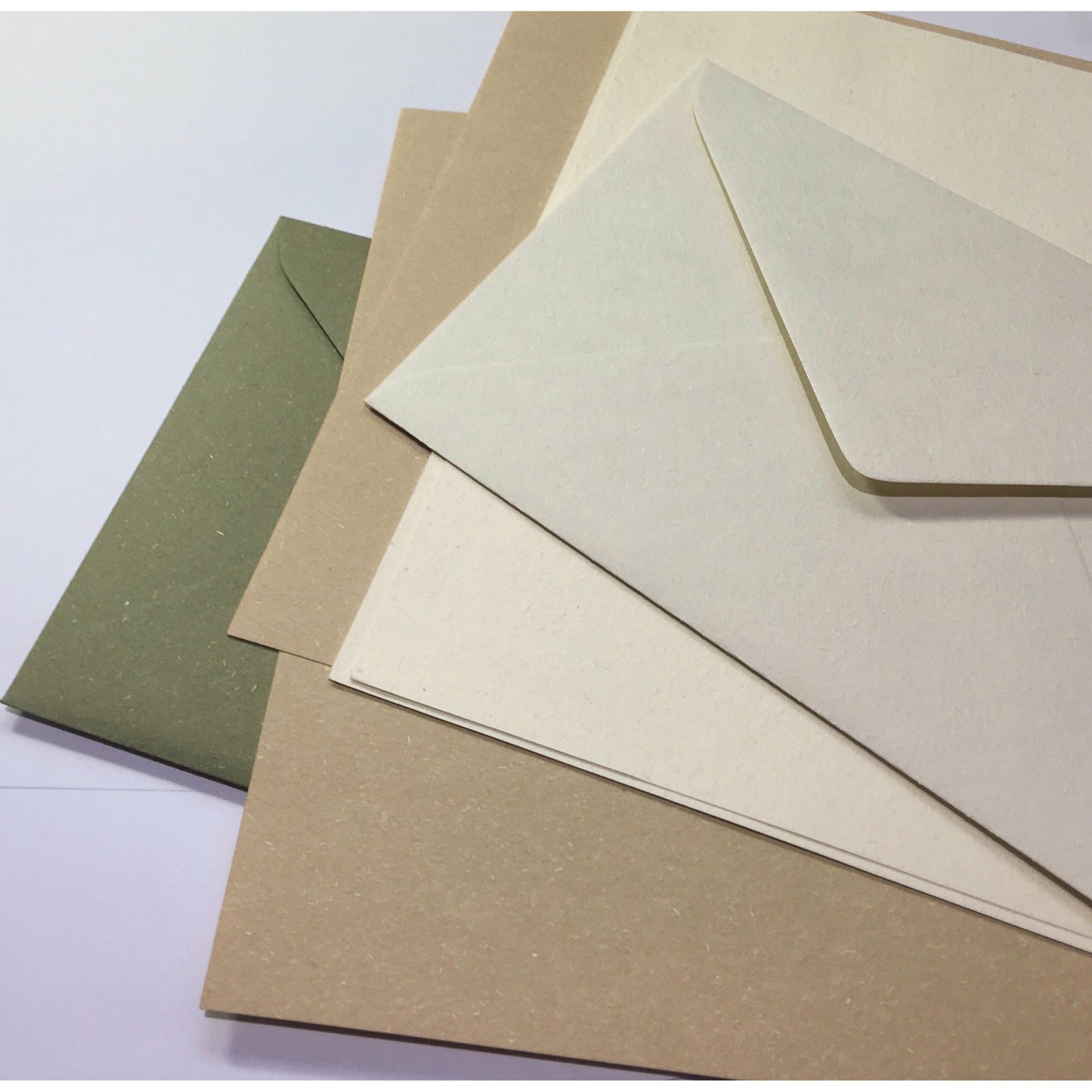 Earth Textured Recycled Envelopes x 20 Choose Colour & Size