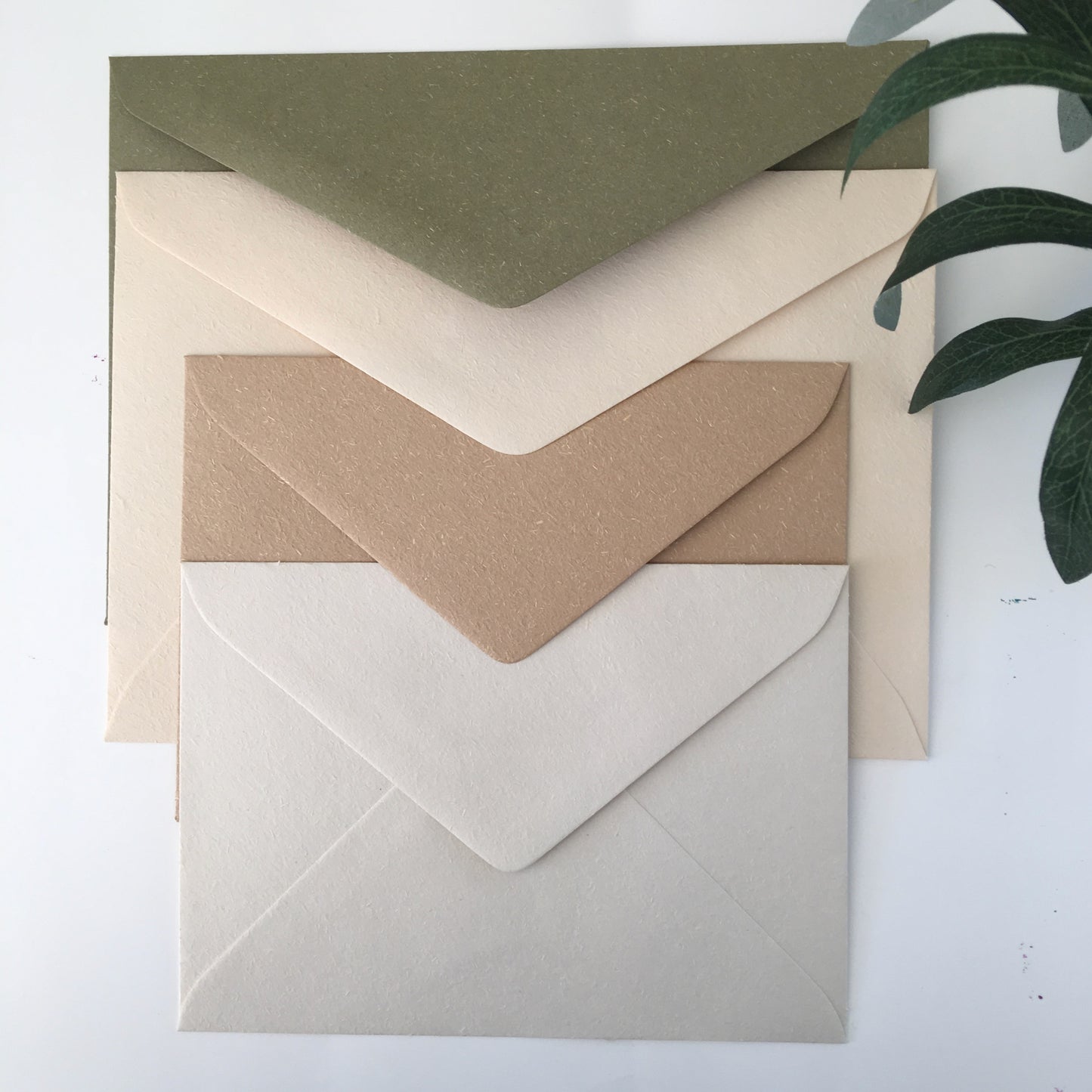 Earth Textured Recycled Envelopes x 20 Choose Colour & Size