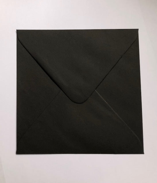 Coloured Envelopes, Black x 20 Choose size /Quantity Recycled Quality 120 gsm