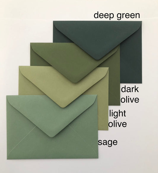Colored Premium Choose Colour /Size Envelopes 118gsm