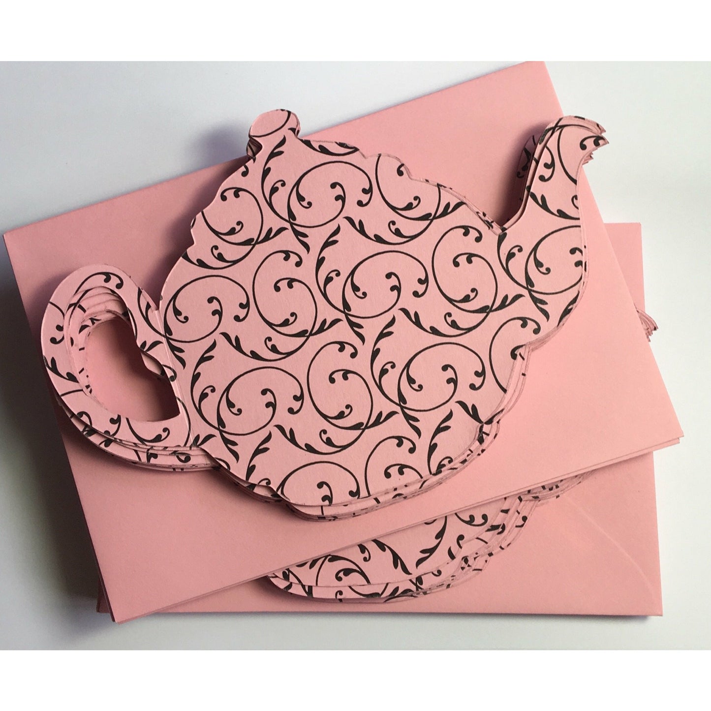 Cards & Envelopes 10 x Teapot Cards & 10 Envelopes