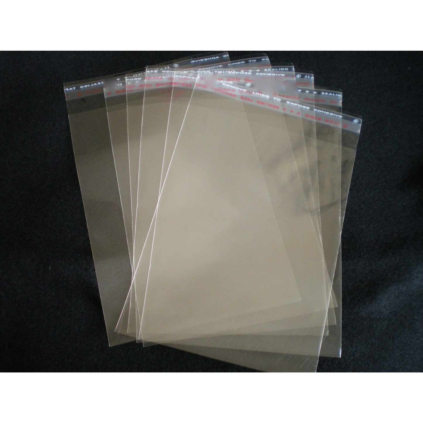 90 x 150mm Cellophane Clear Resealable Bags  Pack of 100 Bags Cellophane