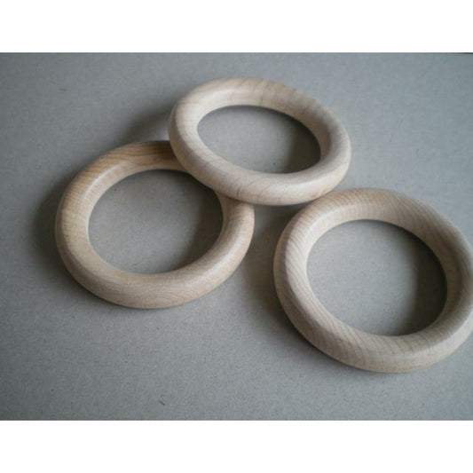 3 Wooden Raw Unfinished Rings