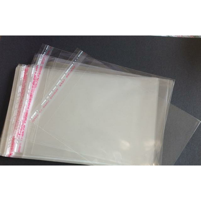 125 x 170mm Cellophane Clear Resealable Bags Fits C6 Size Pack of 100 Bags