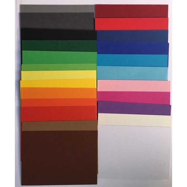 Rainbow Blank A5 Card & Envelopes  x20  (148mmx210mm)Recycled Choose a colour