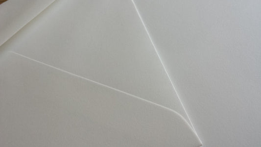 100% Cotton Envelopes in Ivory OR White Pack of 20 Choose a Size