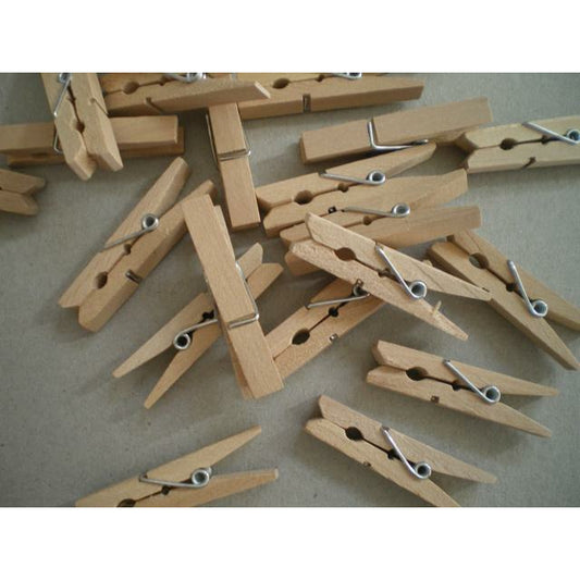 48mm Wooden Pegs x 96